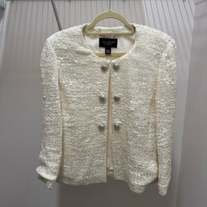 St. John Couture Ivory Jacket Women’s Size 10 (lightly used)